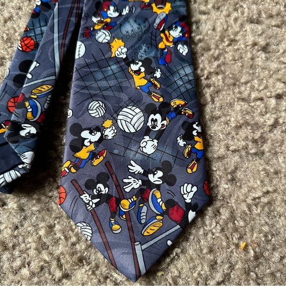 VTG 90s Disney Mickey Unlimited By Balancine Sports Neck Tie - Picture 2 of 5